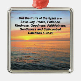 GALATISCHE VRUCHTEN VAN DE GIRIT BIBLE VERSE METALEN ORNAMENT