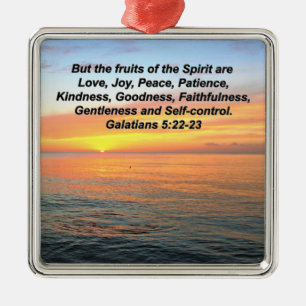 GALATISCHE VRUCHTEN VAN DE GIRIT BIBLE VERSE METALEN ORNAMENT