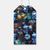 Galaxiale bezoekers in de ruimte cadeaulabel (Achterkant)