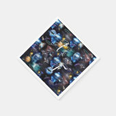 Galaxiale bezoekers in de ruimte servet (Hoek)