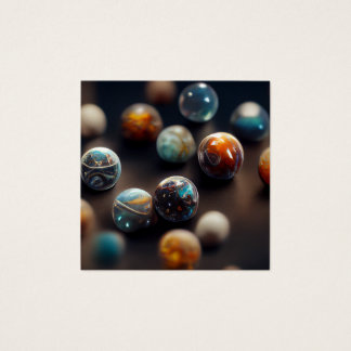 galaxiale marmeren vierkante visitekaartjes