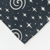 Galaxiale patroon fleece deken (Hoek)