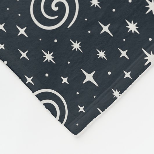 Galaxiale patroon fleece deken (Hoek)