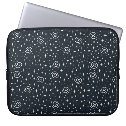Galaxiale patroon laptop sleeve (Voorkant)