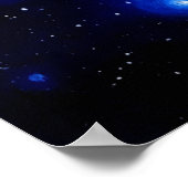 Galaxiale planeet en nebula poster (Hoek)