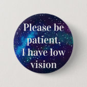 galaxidentiteit met laag zicht ronde button 5,7 cm (Voorkant)