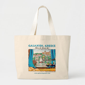 Galaxidi Summer Jumbo Canvas tas