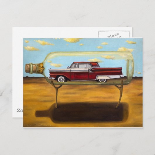 Galaxie in een fles briefkaart (Voorkant / Achterkant)