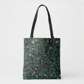 Galaxies Black Blue & Copper Tote Bag (Voorkant)