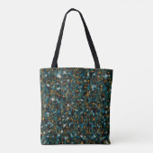 Galaxies Black Blue & Copper Tote Bag (Achterkant)