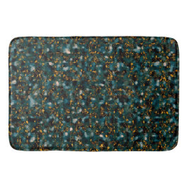 Galaxies Black Blue & Gold Badmat