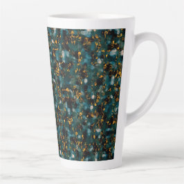 Galaxies Black Blue & Gold Latte Mok