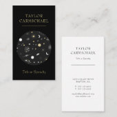 Galaxies en sterrenzwarte ruimte visitekaartje (Voorkant / Achterkant)