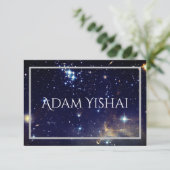 Galaxies Flat Dank je wel briefkaart (Staand voorkant)