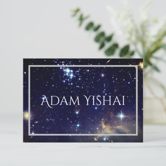 Galaxies Flat Dank je wel briefkaart (Staand voorkant)