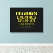 GALAXIES GALAXIES GALAXIES GALAXIES GALAXIES CANVAS AFDRUK (Insitu (Houten vloer))