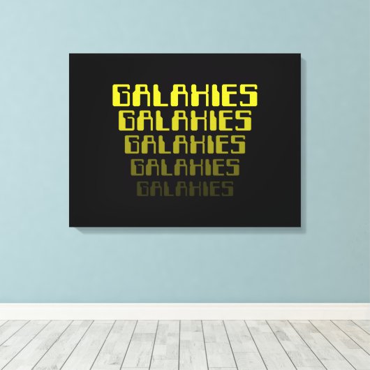 GALAXIES GALAXIES GALAXIES GALAXIES GALAXIES CANVAS AFDRUK (Insitu (Houten vloer))
