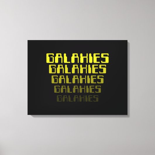 GALAXIES GALAXIES GALAXIES GALAXIES GALAXIES CANVAS AFDRUK (Voorkant)