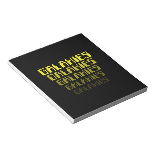 GALAXIES GALAXIES GALAXIES GALAXIES GALAXIES NOTITIEBLOK (Schuin)