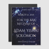 Galaxies Magnetic Save the Date Card (Voorkant / Achterkant)