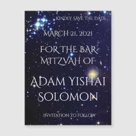 Galaxies Magnetic Save the Date Card