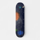 Galaxies met sterren en planeten in de ruimte persoonlijk skateboard (Voorkant)