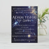 Galaxies-uitnodiging Kaart (Staand voorkant)