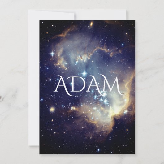 Galaxies-uitnodiging Kaart (Achterkant)