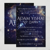 Galaxies-uitnodiging Kaart (Voorkant / Achterkant)