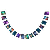 Galaxies van sterren Paarse blauwe groene ruimte u Vlaggetjes (Alle)