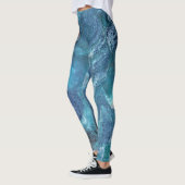 Galaxy 2 Abstract Space Blauwe Leggings (Links)