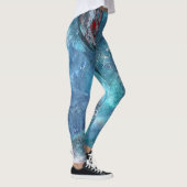 Galaxy 2 Abstract Space Blauwe Leggings (Rechts)