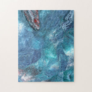 Galaxy 3 Abstracte Ruimte Blauwe Puzzel