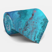 Galaxy 3 zacht blauw Abstract Stropdas (Opgerold)