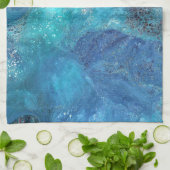 Galaxy 3 Zachte Blauwe Abstracte Handdoek (Gevouwen)
