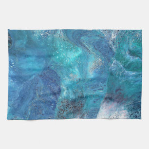 Galaxy 3 Zachte Blauwe Abstracte Handdoek