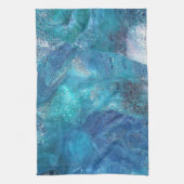 Galaxy 3 Zachte Blauwe Abstracte Handdoek (Verticaal)