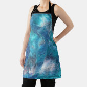 Galaxy 3 Zachte Blauwe Abstracte Schort (Insitu)