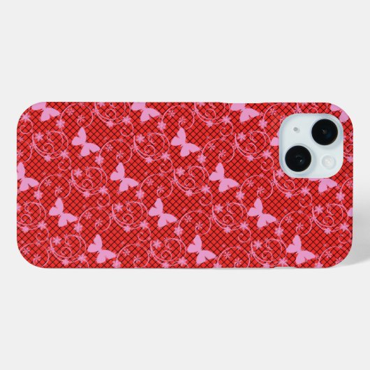 Galaxy 9 Lacy Dingen, Red Case-Mate iPhone Case (Achterkant (horizontaal))