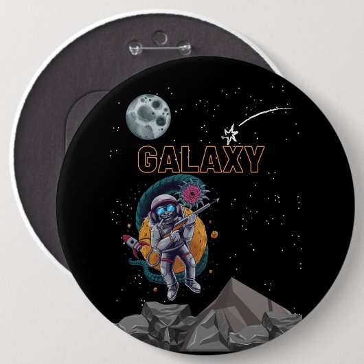 GALAXY aap Button (Voorkant /achterkant)