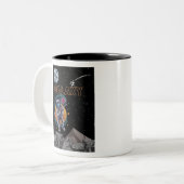 GALAXY aap Tweekleurige Koffiemok (Voorkant links)