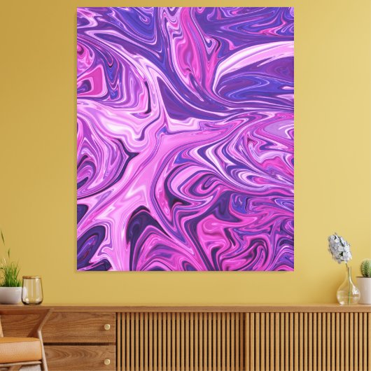 Galaxy Abstract kleurig schilderen | Beste abstrac Canvas Afdruk (Insitu (Woonkamer))