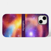 Galaxy Abstracte sterren Cosmic Gases Jouw naam Case-Mate iPhone Case (Achterkant (horizontaal))