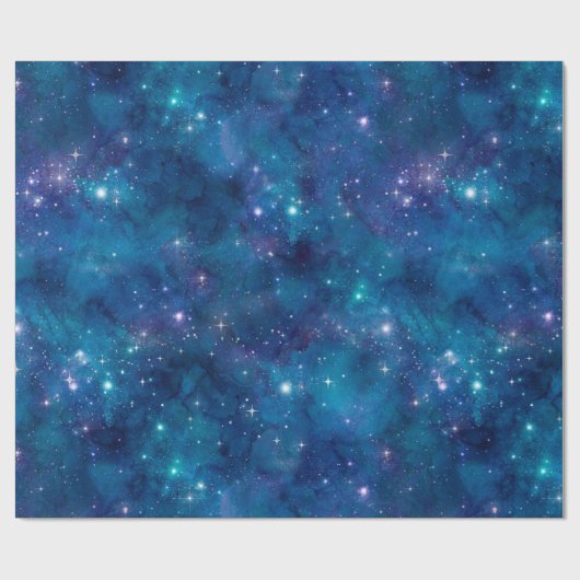Galaxy Achtergrond Cadeaupapier (Vlak)