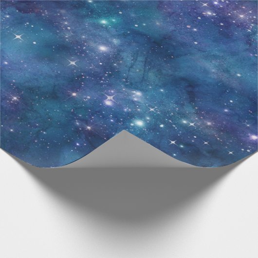 Galaxy Achtergrond Cadeaupapier (Hoek)