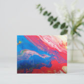 Galaxy Acryl Karte Feestdagenkaart (Staand voorkant)