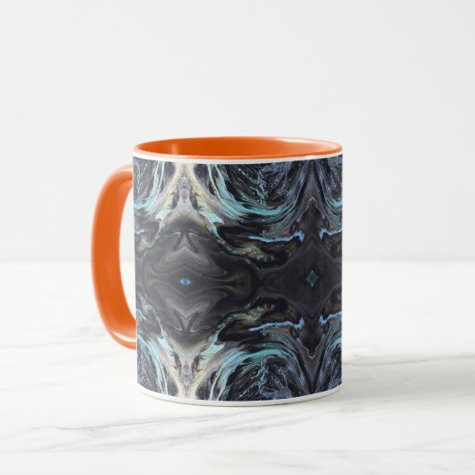 Galaxy Acrylic Pour Mok (Voorkant links)