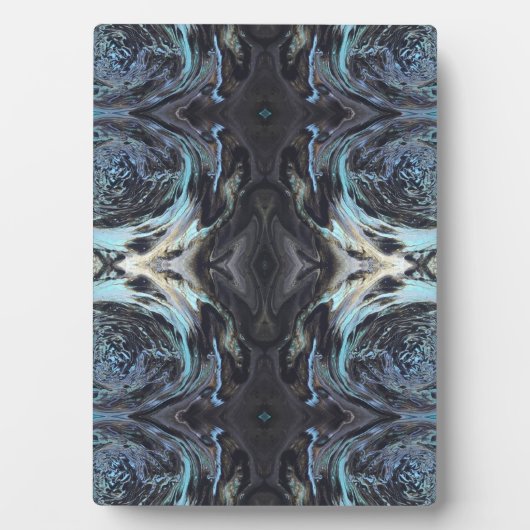 Galaxy Acrylic Pour Painting Plaque Fotoplaat (voorkant)