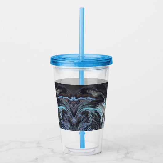 Galaxy Acrylic Pour Tumbler Acryl Drinkbeker (Voorkant)