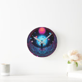 Galaxy Aesthetic Wall Clock – Outer Space Room Déc Ronde Klok (Huis)